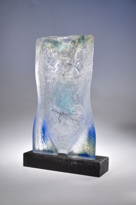 Trijnie Mohlmann, Studioglas, Glaskunst, Sandguss, Skulptur, Malerei, Niederlande, castglass