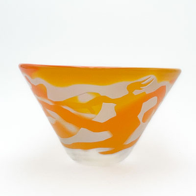 Lubomir Hora, Studioglas, Vase, Gefäß, Sandstrahl, Figur, München