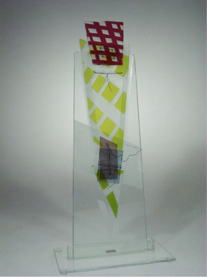 Klaus Hilsbecher, Fusing, Skulptur, Glaskunst, Studioglas