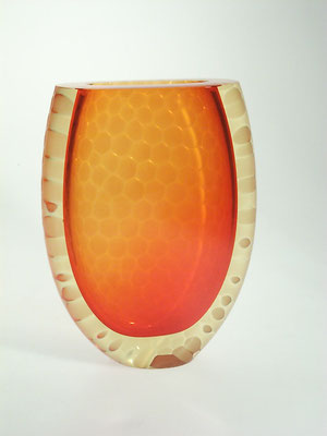 Yves Braun, Glasvase, Studioglas, glassart, l´art du verre, skulpturen