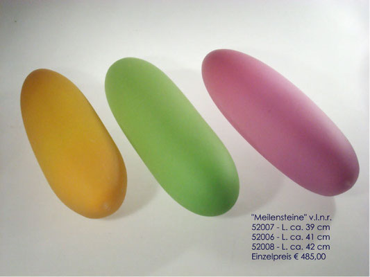 Ingrid Conrad-Lindig, drei Glasobjekte, Studioglas, Ingelheim, hotglass, blownart, handmade, Kunsthandwerk