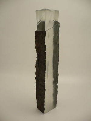 Günther Joachimsthaler/Hruschka, Männerhaut, Gklaskunst, Studioglas, Glasskulptur
