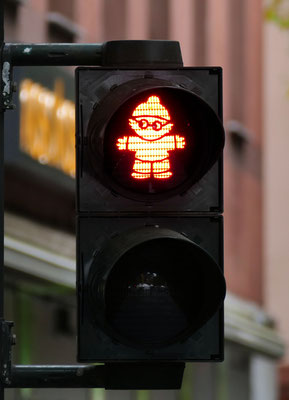Mainzelmännchenampel in Mainz © frankfurtmedien.de