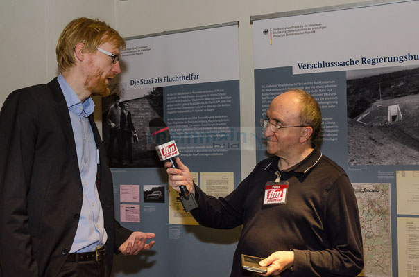 Interview mit Dr. Henrik Bispinck - Wissenschaftlicher Mitarbeiter der Stasi-Unterlagen-Behörde © dokuphoto.de / Friedhelm Herr