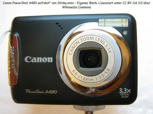 Eine Canon Powershot A 480, die Lieblingskamera meiner Frau