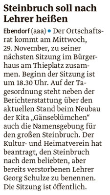 Volksstimme vom 24.11.2017