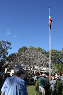 Avatar's Abode - flying the flag during Anniversary celebrations