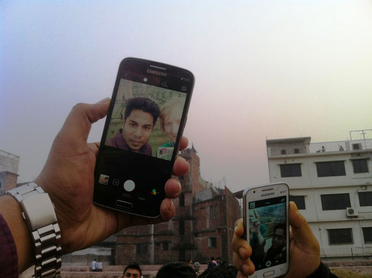 Fotografiert werden im Lalbagh Fort, Dhaka...