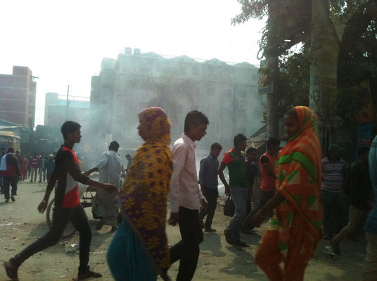 Im Industriegebiet von Narayanganj nördlich von Dhaka, in dem sich hunderte von Kleidungsfabriken befinden.