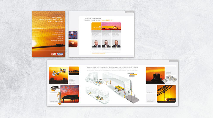 SAF Holland  //  Achsen und Fahrwerksysteme //  Imagebroschüre