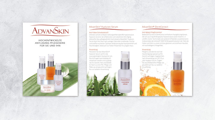 Wunderlich SkinCare  //  AdvanSkin Anti-Aging-Produkte  //  Folder