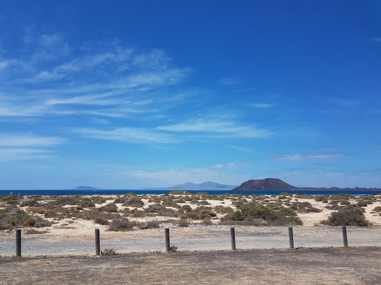 Blick von der Küste nach Lobos