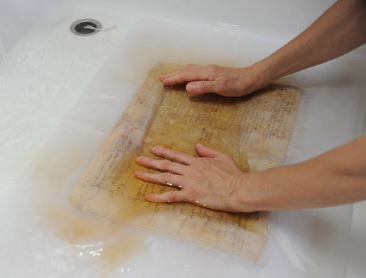 Lavage d'un registre.