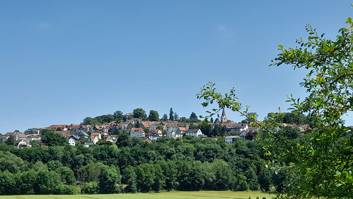 Blick auf die Bergstadt Homberg