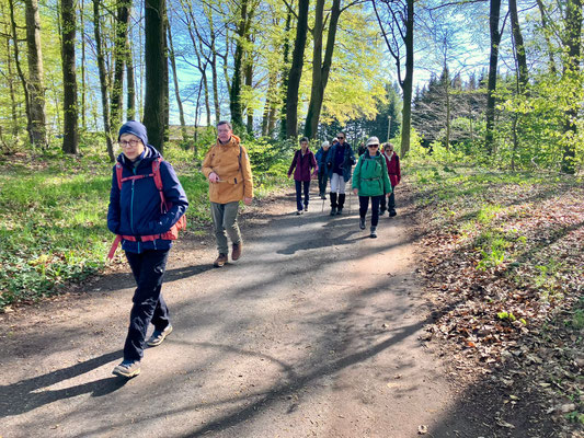 Gruppe 1 auf dem Delmepfad unweit von Dünsen