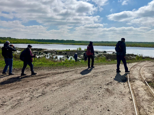Wanderung entlang der Moorbahngleise