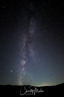 The Milky Way in Corsica France where you still find places without light pollution.