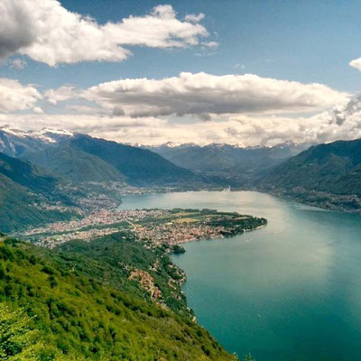 Vista sul locarnese dalla sommità dei Monti di Ronco