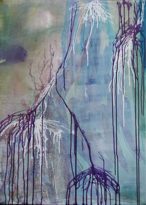 Glens 1,  80 x 110 cm, acryl op linnen - verkocht