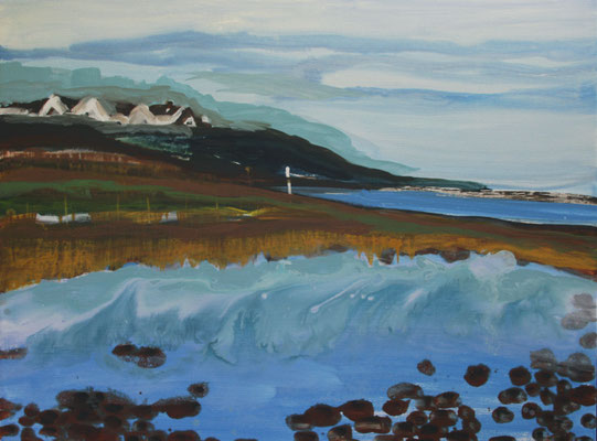 Berneray-Outer Hebrides, 90 x 120 cm, acryl op linnen - verkocht