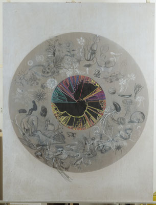 Tree of Life, 170cm x 130cm, mixed media on wood, 2017