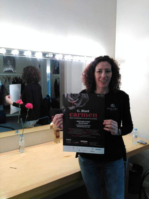 Maquilladora para opera Carmen, maquilladora profesional Zaragoza.