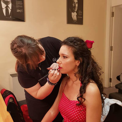 Maquilladora para opera Carmen, maquilladora profesional Zaragoza.