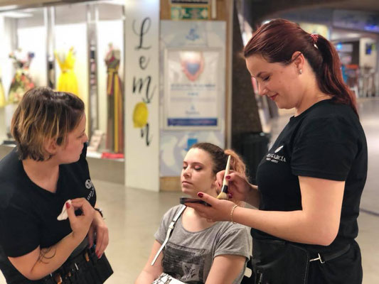 Maquilladora de eventos Zaragoza. centro comercial independencia