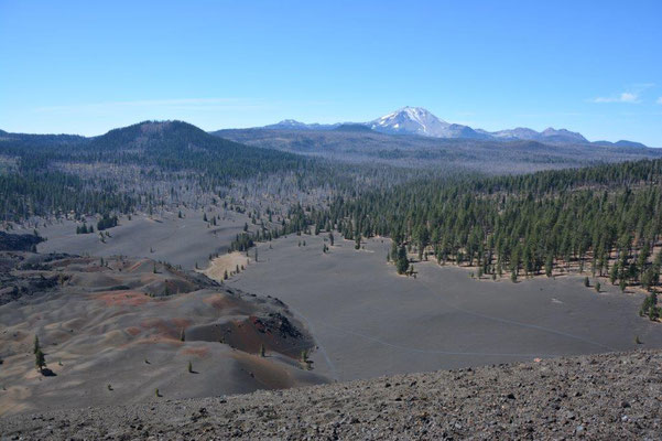 Blick vom Cinder Cone auf die Painted Dunes