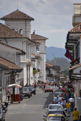 Popayan with the white colonial buildings