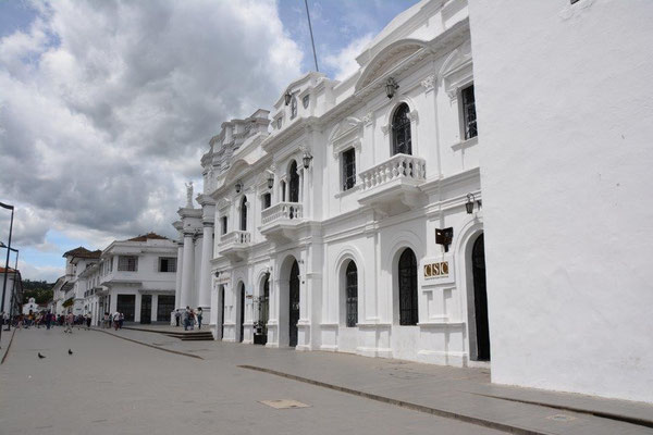 Popayan with the white colonial buildings