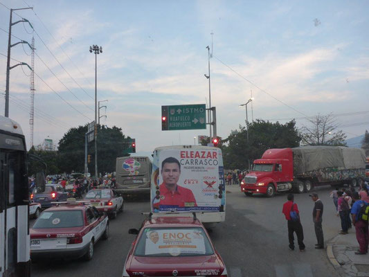 Blockade in Oaxaca 