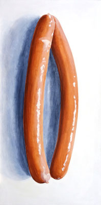 Arme Würstchen - Acryl auf Leinwand - 60 x 120 cm - 2010
