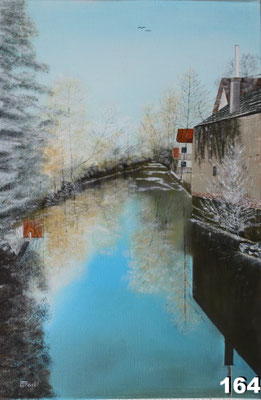 Nr.164 Winterliche Isen zw. Isenbrücke und B15. Format 40x60cm