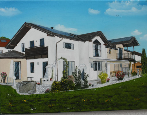 Nr.199 Wohnhaus in Oberdorfen. Format 40x30cm