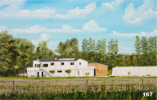 Nr.167 Gärtnerei bei Dorfen. Format 40x60cm Breitkeilrahmen 
