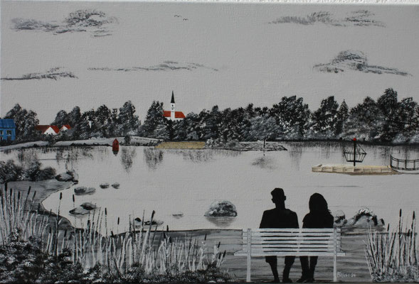 Nr.17b Dorfen Rückhaltebecken. Format 60x40cm 