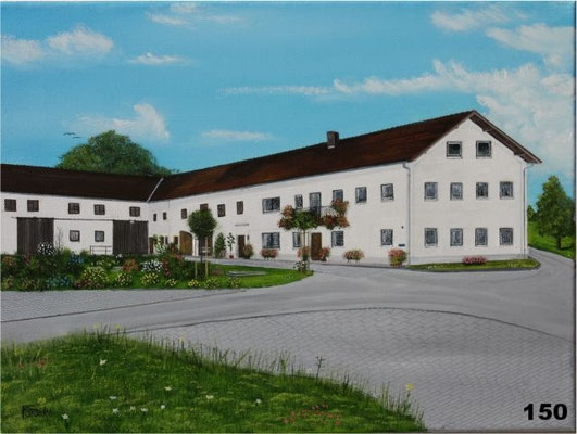 Nr.150 Bauernhof in Hampersdorf. Format 30x40cm
