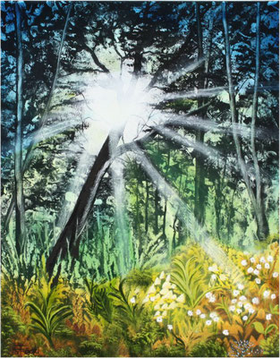 Nr.4k Goldene Sonnenstrahlen II. Format 40x50cm