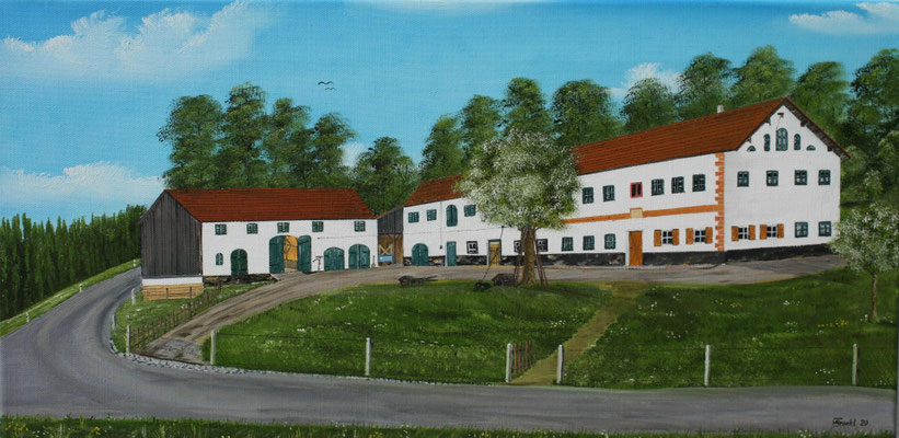 Nr.166aa Beim "Huama" in Schwindkirchen Format 30x60cm