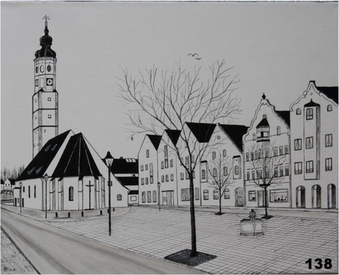 Nr.138 Dorfener Skyline. Format 40x50cm