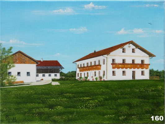 Nr.160 Bauernhof in Hub. Format 30x40cm