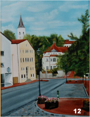 Nr.12 Dorfen Johannisplatz. Format 30x40cm