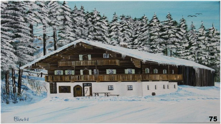 Nr.75 Mooserschmied in Westendorf in Tirol. Format 30x40cm