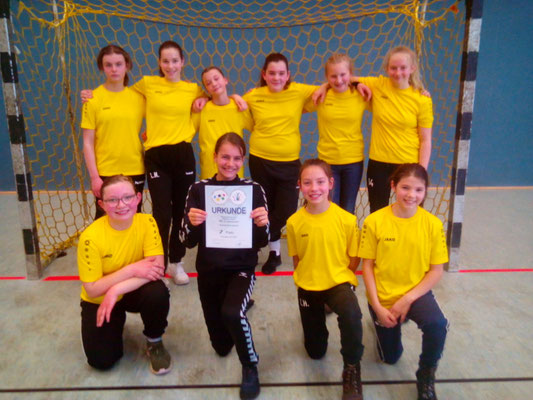 H.v.l.n.r: Mandy Freitag, Lya Hansmann, Luisa Paul, Marinola Pulja, Helene Reitinger, Lene Bock   V.v.l.n.r.: Maja Trittel, Lea Gottwald, Lilly Heppler, Johanna Schäfer