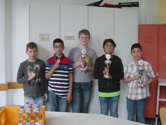 Tommy, Imran, Nico, Sameed und Fabrice,