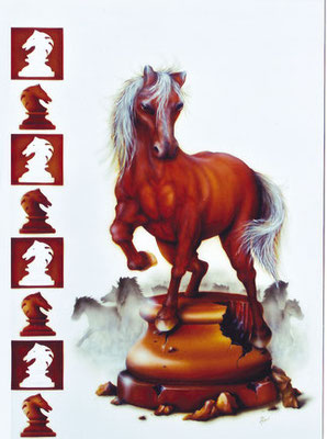 Befreiung - 50x70 cm - Zeichenkarton - Airbrush