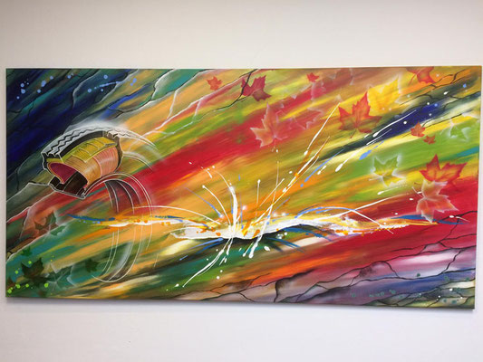 Besonders groß: 2m x 1m - Leinwand - Acryl