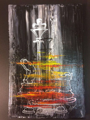 Leidenschaft - 20x30 cm - Leinwand - Acryl