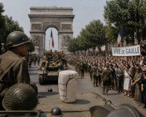 A Paris, en aout 1944, à la libération ...
